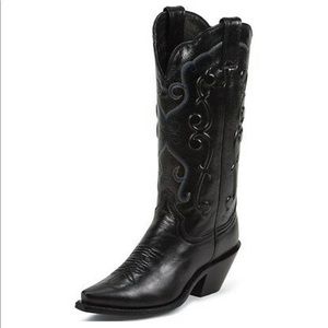 🤠 Women's Justin 13" Western Boot Black Sophia🤠